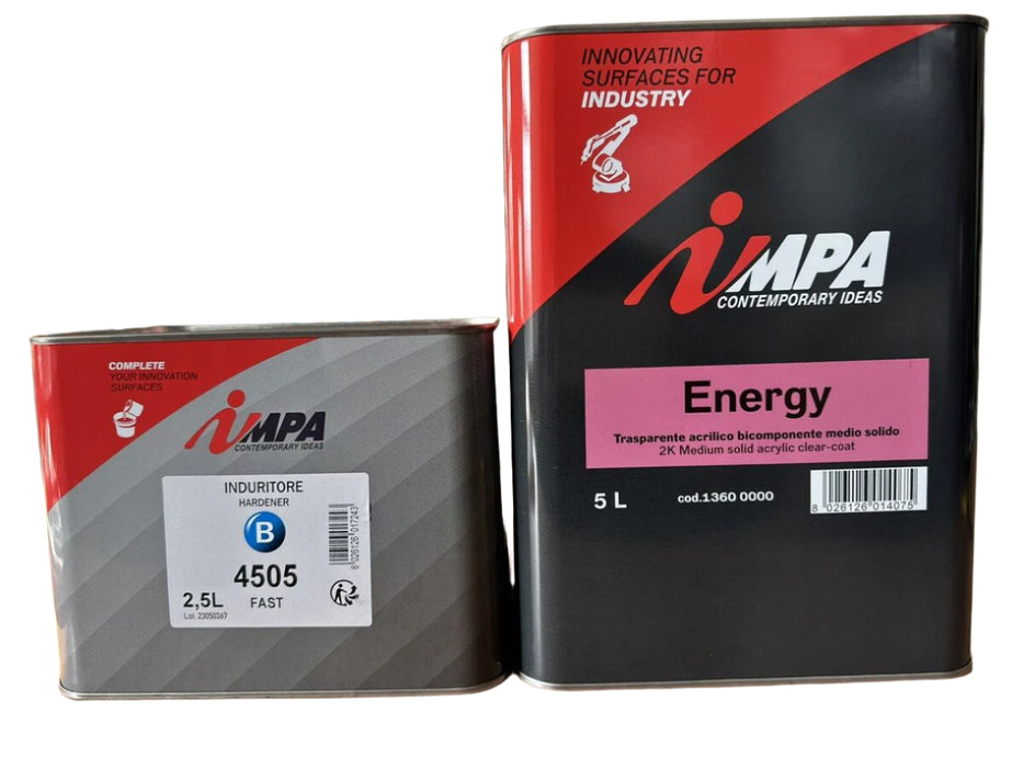 Impa Energy 2K Clearcoat Kit With Fast Hardener 7.5 Litre Kit