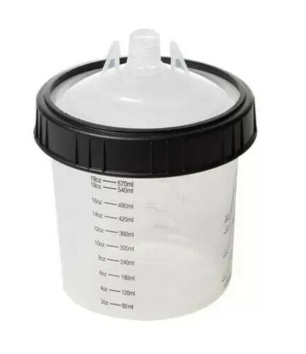 Gerko PPS Paint Cups System 600ML Lids x50, 125PPU Liners