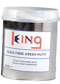 King Fibreglass Green Putty 3KG - Free P&P Central Paints