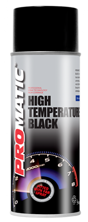 Promatic High Temperature Black Paint Aerosol 400ML