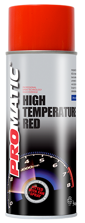 Promatic High Temperature Red Paint Aerosol 400ML