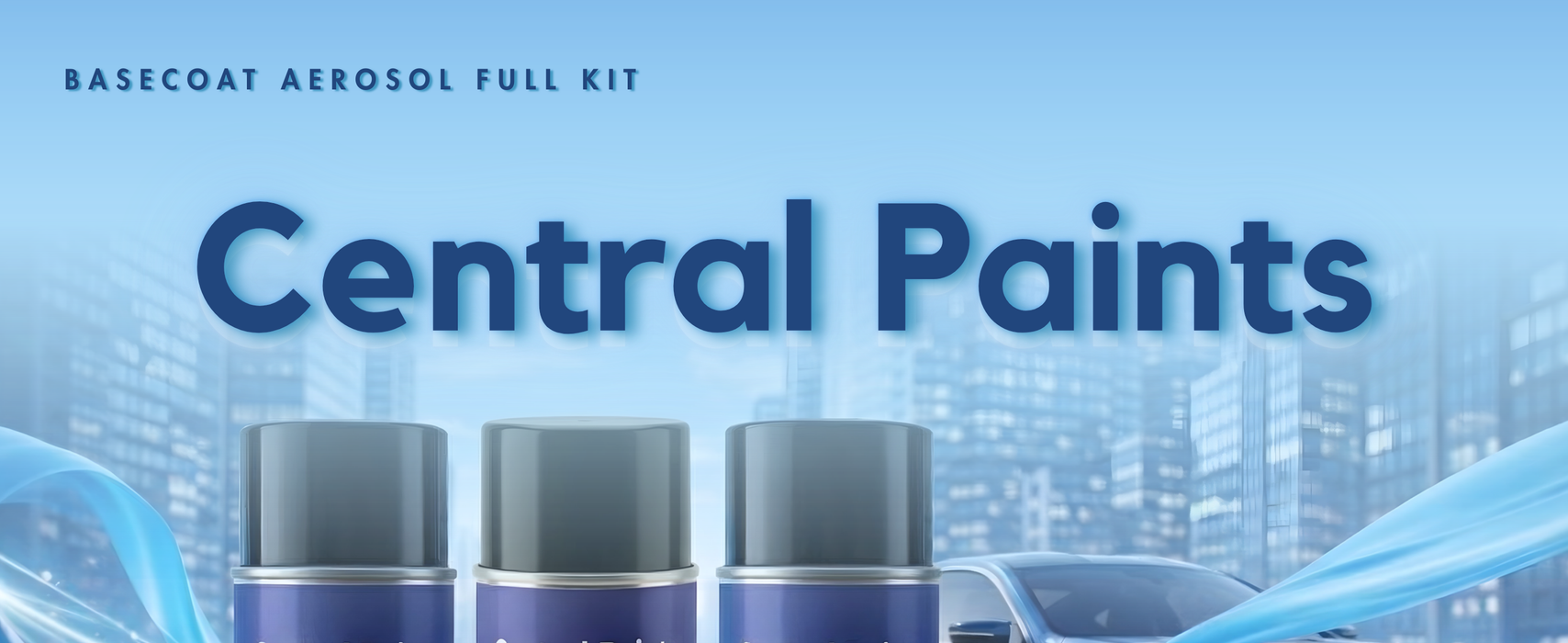 Central Paints Basecoat Aerosol & Lacquer & Primer Kit To Registration Number