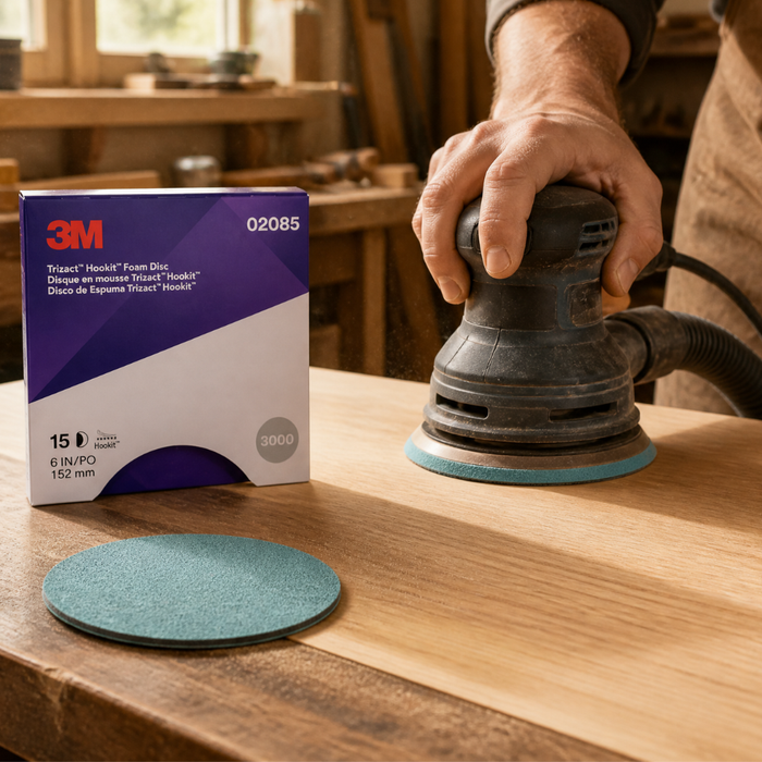 3M Trizact P3000 150mm Fine Finishing Sanding Disc 02085