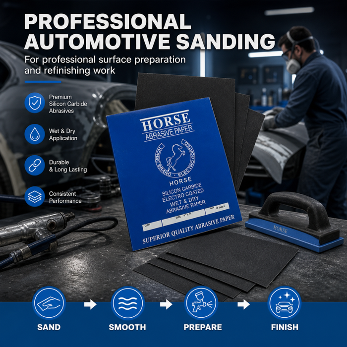 Horse Wet & Dry Silicon Carbide Sanding Paper