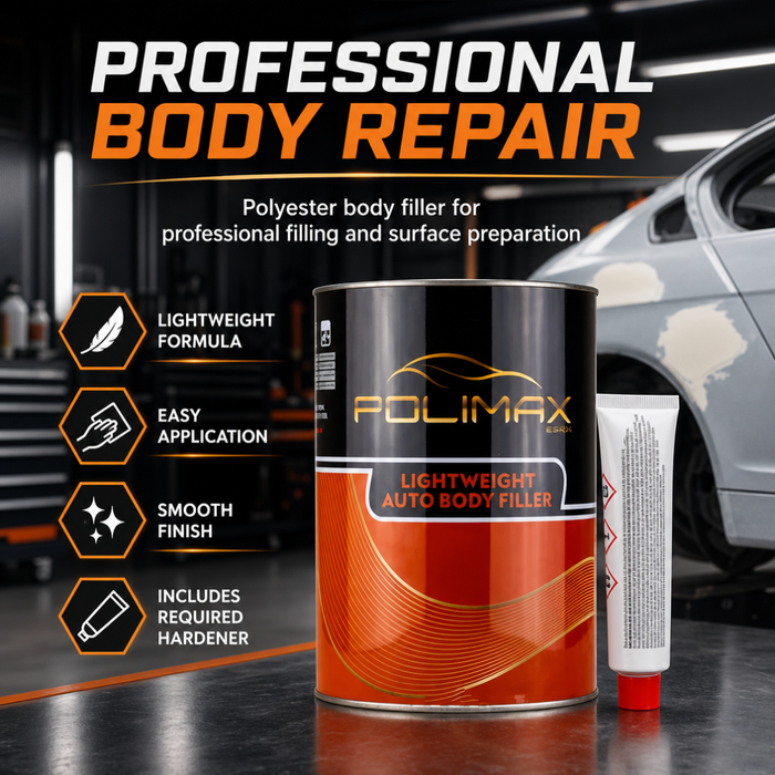 Polimax Lightweight Auto Body Filler – With Hardener