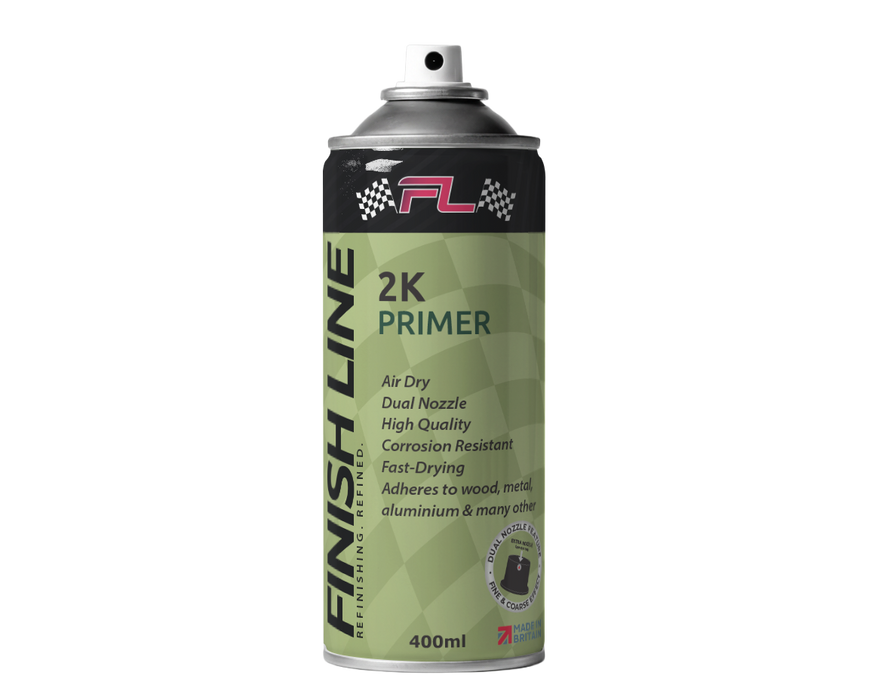 Finish Line 2K Air Dry Grey Primer Aerosol 400ml