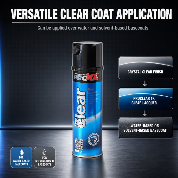 ProXL ProClear Clear Lacquer Aerosol 500ml – 1K High Gloss