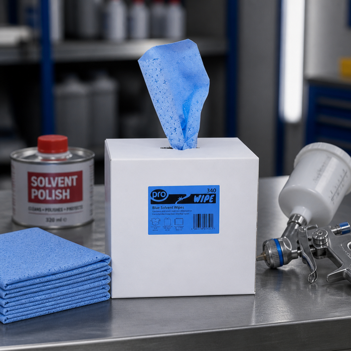 Pro-Wipe Blue Solvent Wipes 260 Sheets – Bodyshop Cleaning Wipes