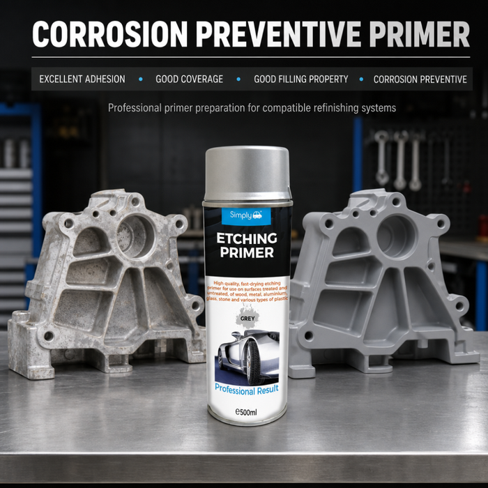 Simply Grey Etching Primer Aerosol 500ml – Multi-Surface Primer