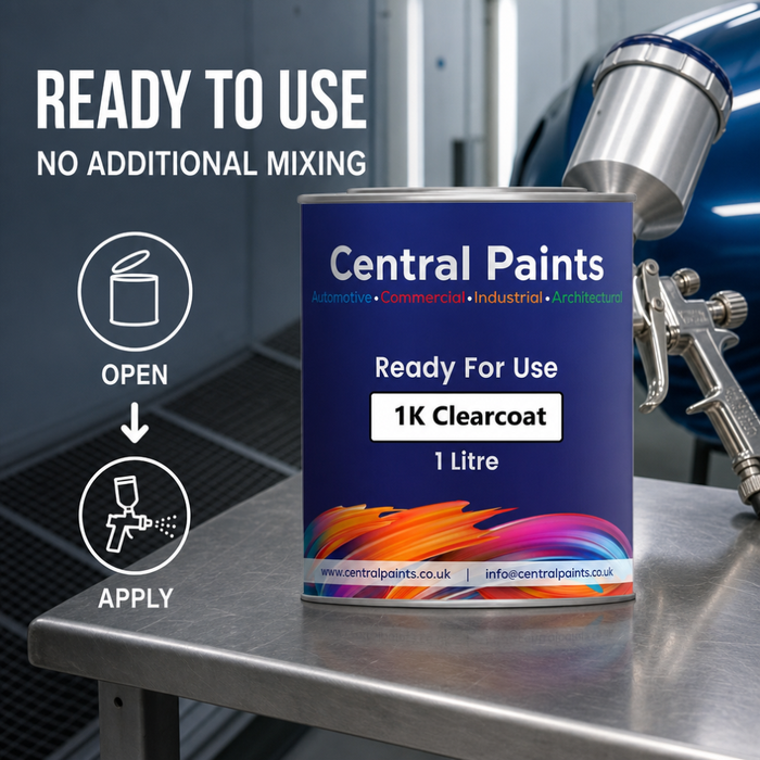 Central Paints RFU 1K Clear Lacquer 1 Litre – Ready for Use