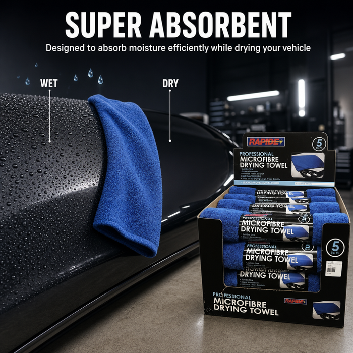 Rapide Professional Microfibre Drying Towel 5 sq ft – Super Absorbent