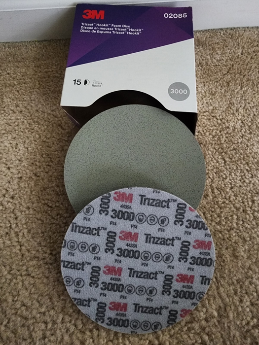 3M Trizact P3000 150mm Fine Finishing Sanding Disc 02085