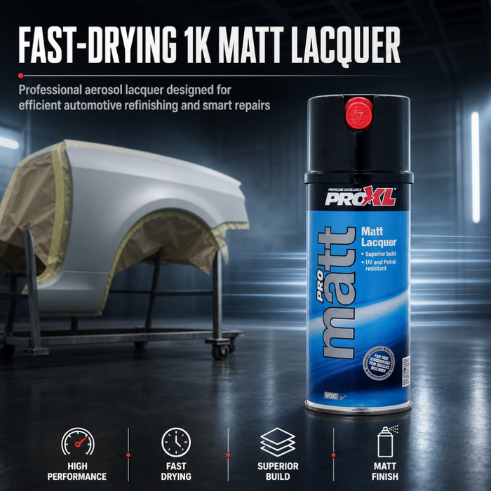 ProXL ProMatt Clear Matt Lacquer Aerosol 400ml – 1K Matt Finish