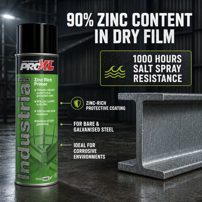 ProXL Zinc Rich Primer Industrial Aerosol 500ml – 90% Zinc