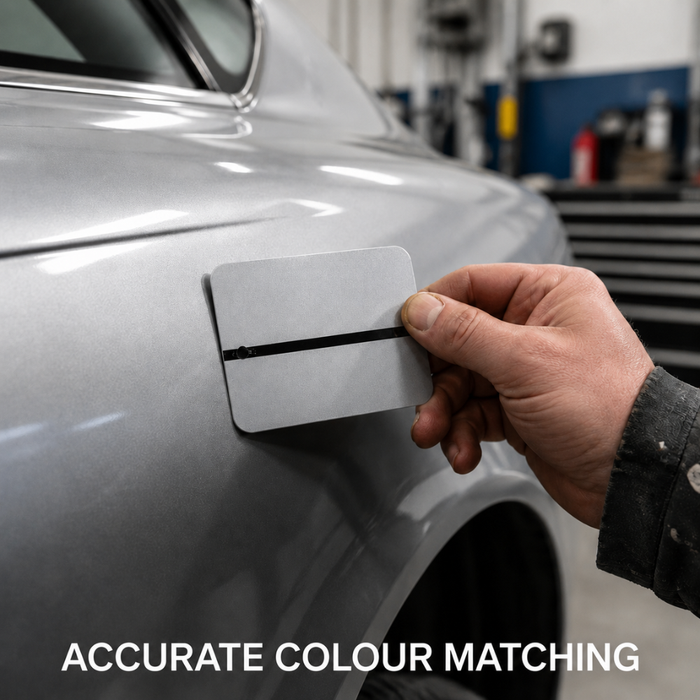 Fast Mover Metal Spray-Out Cards for Colour Matching