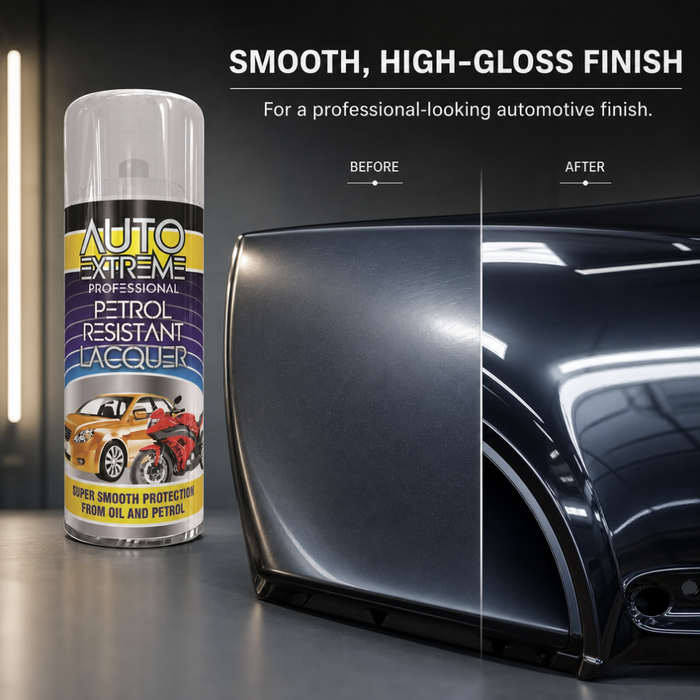 Auto Extreme Petrol Resistant Clear Lacquer 400ml Aerosol