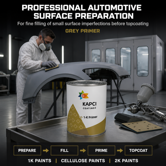 Kapci 1K Grey Cellulose Primer 1 Litre