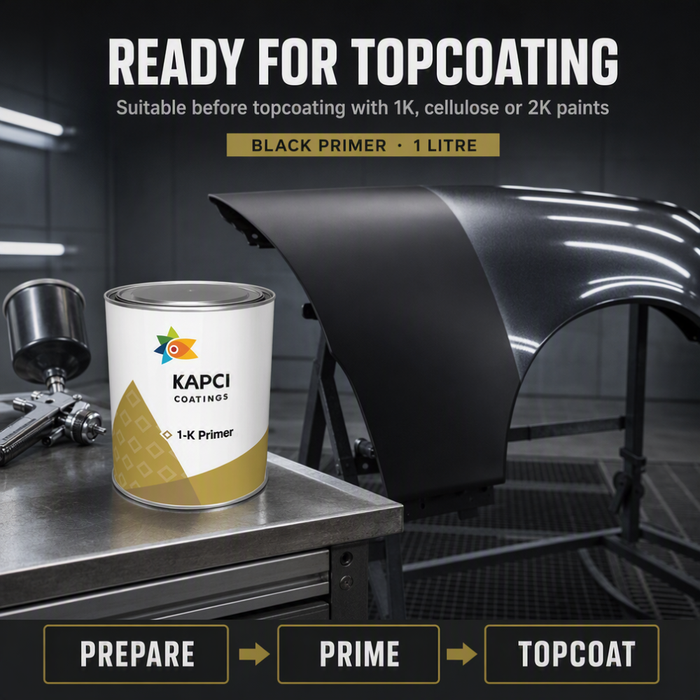 Kapci 1K Black Cellulose Primer 1 Litre