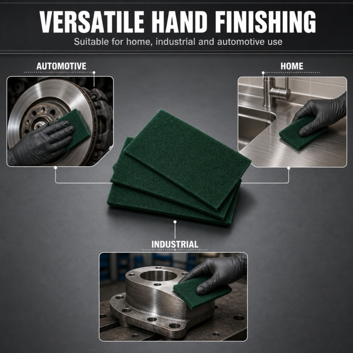 Non-Woven Abrasive Hand Finishing Pads 6 x 9 Inch