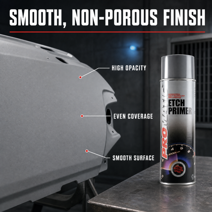 Promatic Etch Primer Aerosol 500ml – Fast-Drying Adhesion Primer