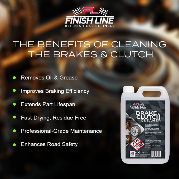 Finish Line Brake and Clutch Cleaner 5 Litre with 1 Litre Empty Spray