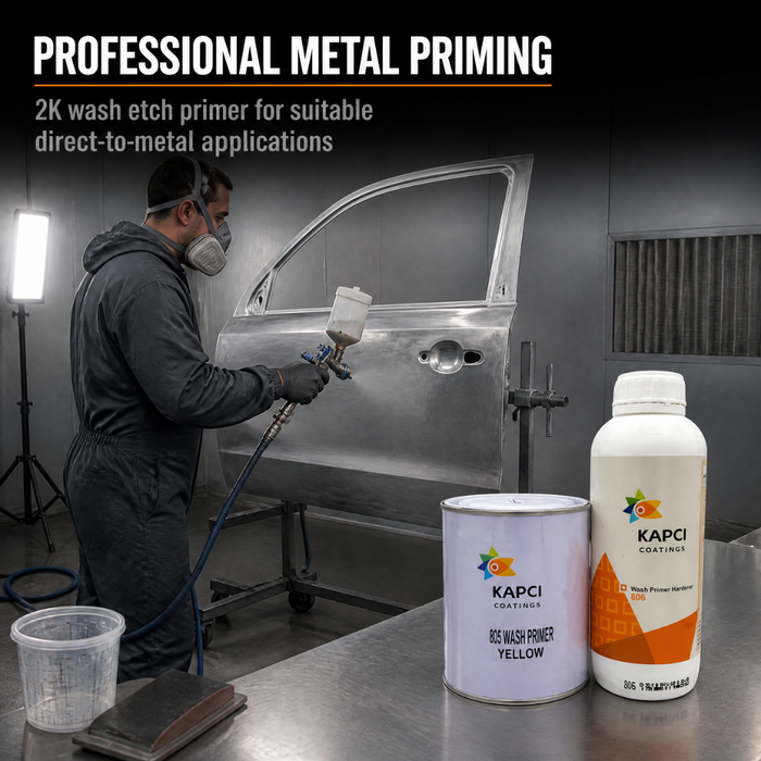Kapci 2K Wash Etch Direct-to-Metal Primer 2 Litre Kit