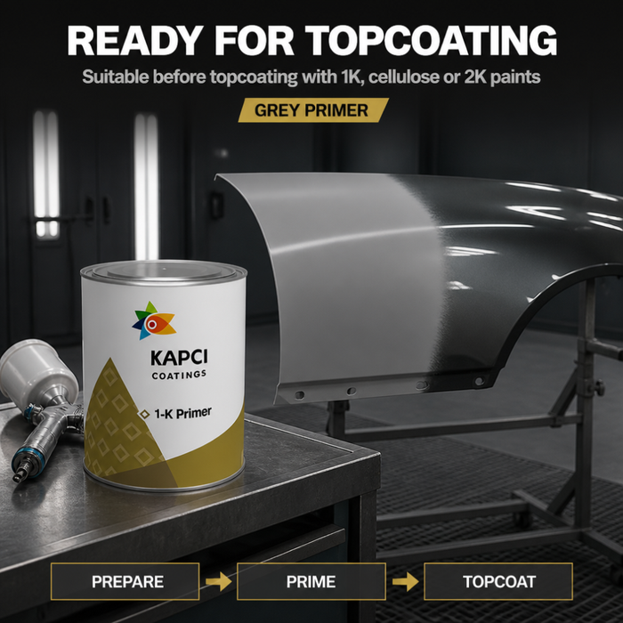 Kapci 1K Grey Cellulose Primer 1 Litre