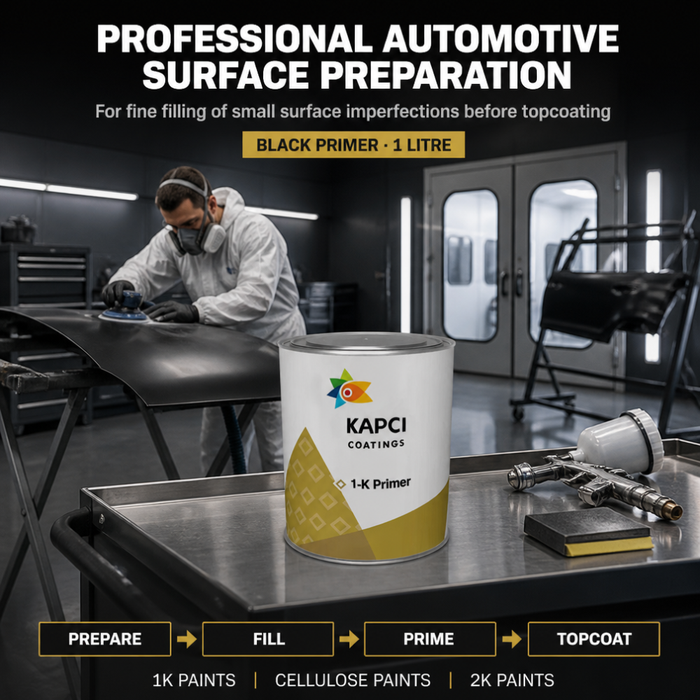 Kapci 1K Black Cellulose Primer 1 Litre