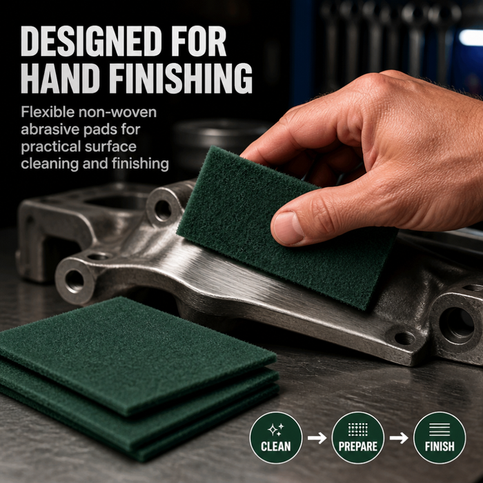 Non-Woven Abrasive Hand Finishing Pads 6 x 9 Inch