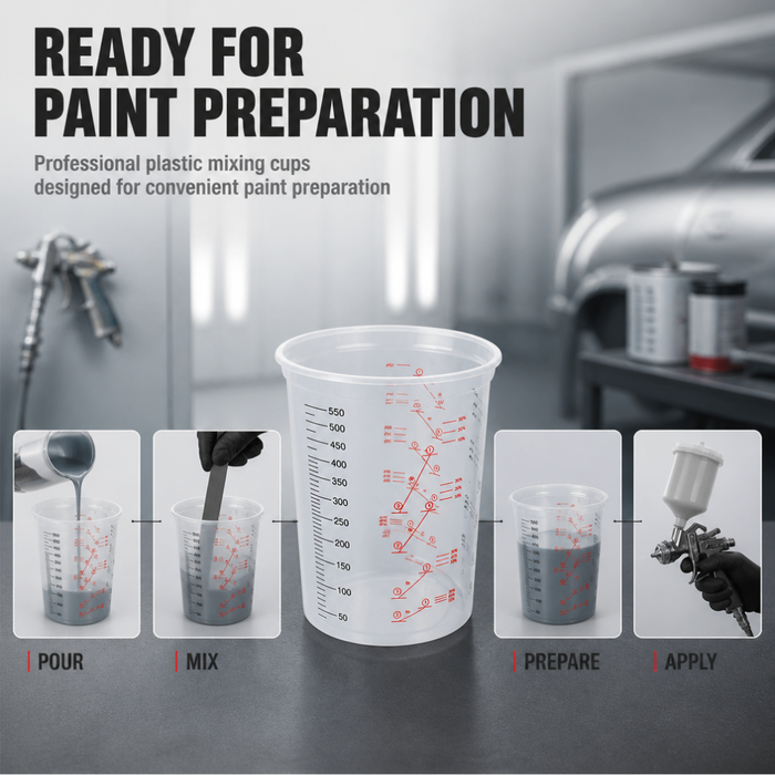 Paint Mixing Cups Plastic 600ML