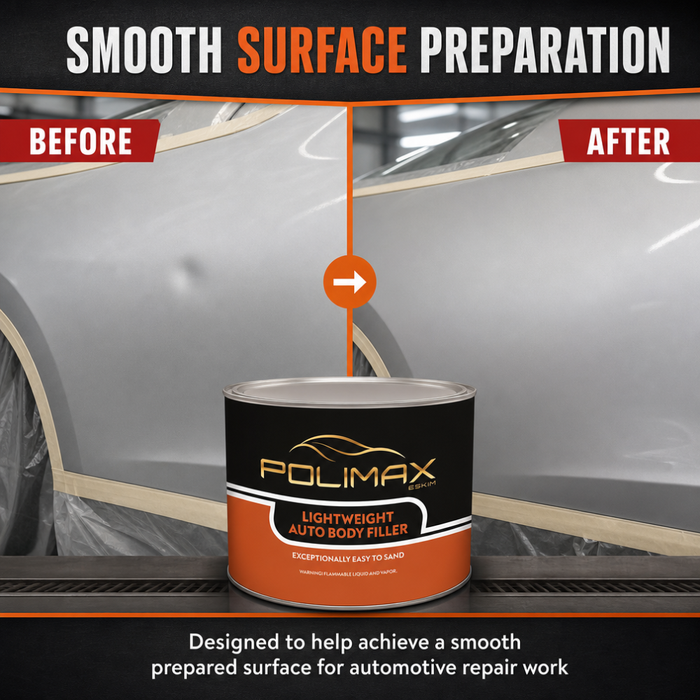 Polimax Lightweight Auto Body Filler – With Hardener