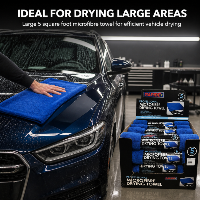 Rapide Professional Microfibre Drying Towel 5 sq ft – Super Absorbent
