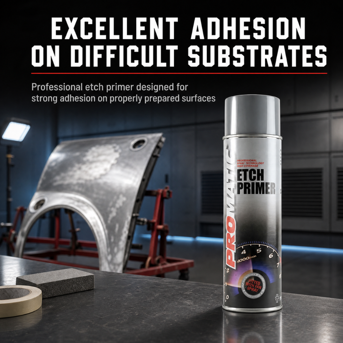 Promatic Etch Primer Aerosol 500ml – Fast-Drying Adhesion Primer