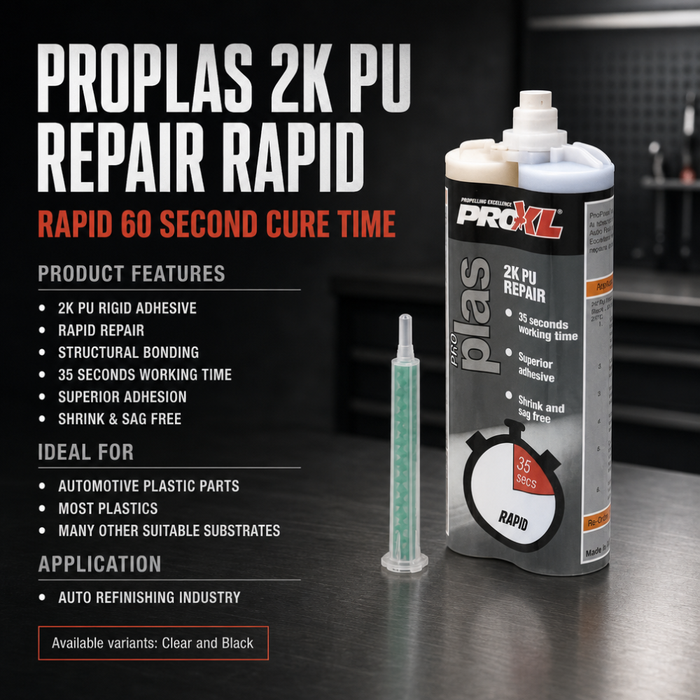 ProPlas 2K PU Repair Adhesive 50ml – 60 Second Cure