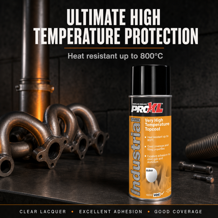 ProXL Very High Temperature Clear Lacquer Aerosol 400ml – Heat Resistant to 800°C