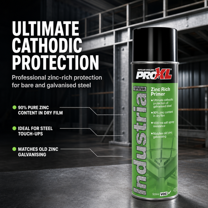 ProXL Zinc Rich Primer Industrial Aerosol 500ml – 90% Zinc