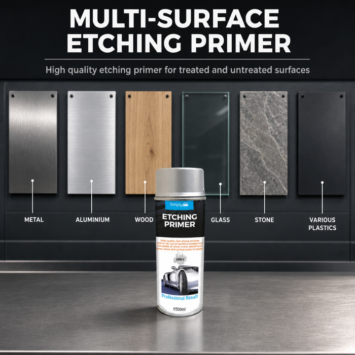 Simply Grey Etching Primer Aerosol 500ml – Multi-Surface Primer