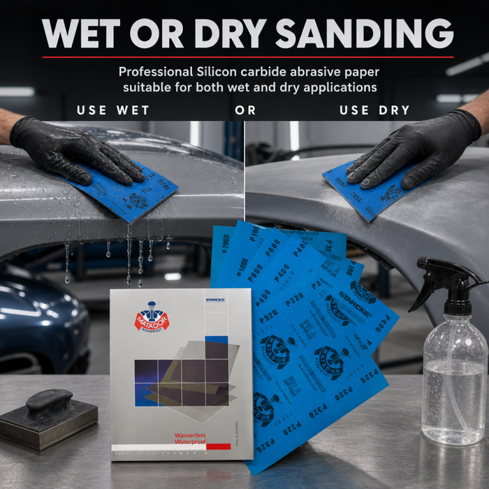 Starcke Matador Wet and Dry Abrasive Sanding Paper – Silicon Carbide