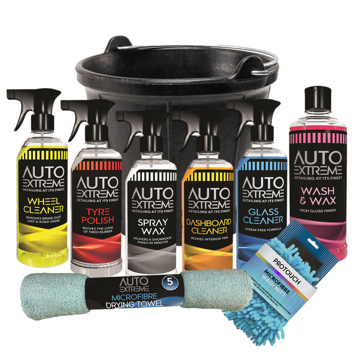 Extensive Car Cleaning / Valeting Kit 9 Piece Gift Set Present