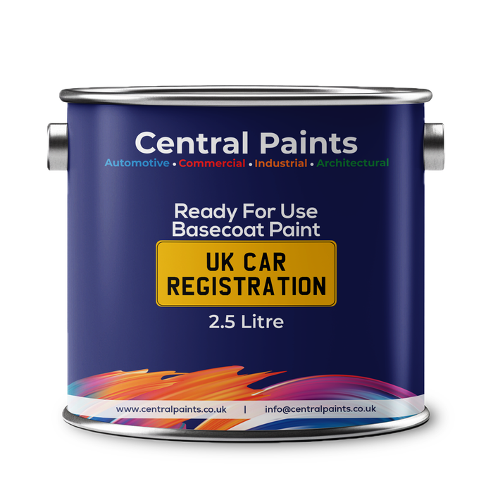 Central Paints Ready For Use Basecoat To Registration Number