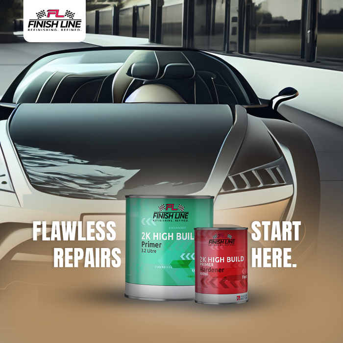 Finish Line 2K High Build Grey Primer 4 Litre Kit