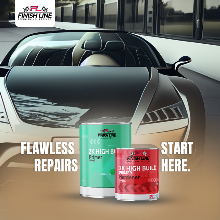 Finish Line 2K High Build Grey Primer 1 Litre Kit
