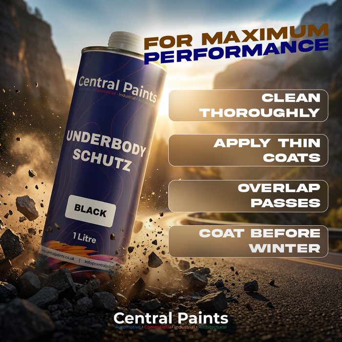 Central Paints Underbody Schutz Black 1 Litre