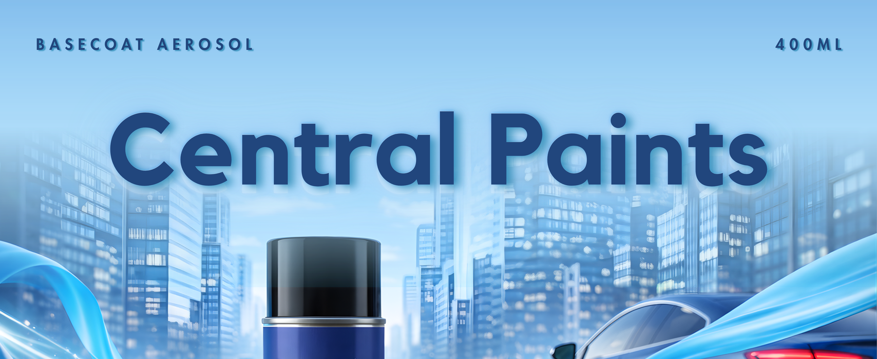 Central Paints Basecoat Aerosol & Lacquer & Primer Kit To Registration Number