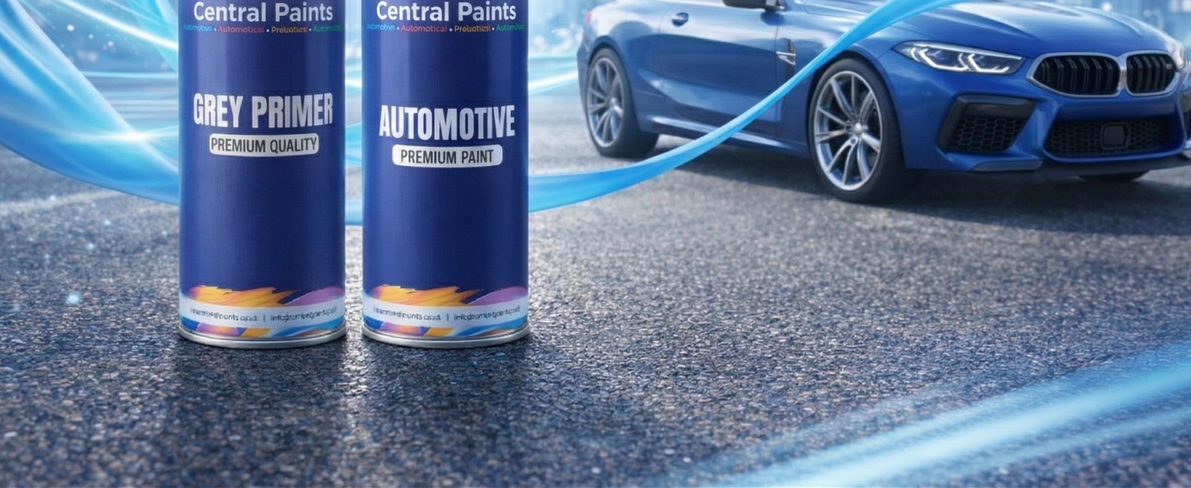 Central Paints Basecoat Aerosol & Primer Kit To Registration Number