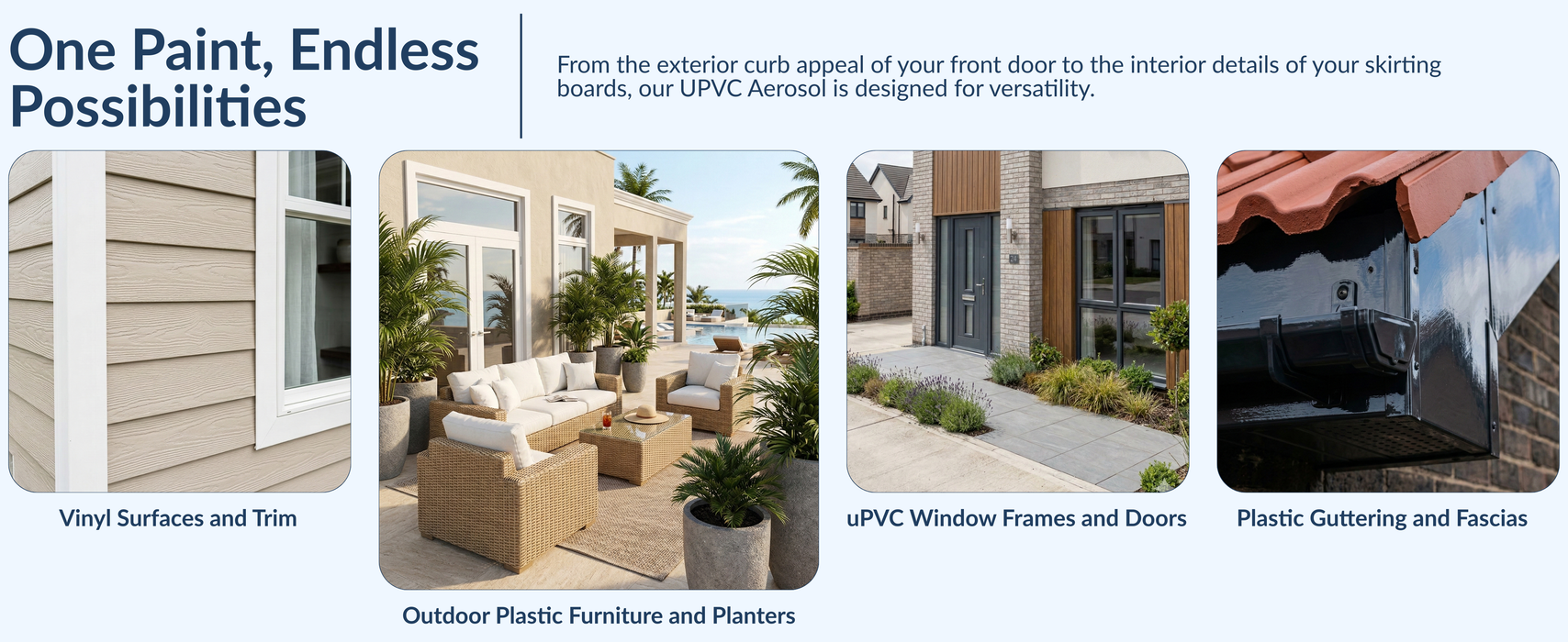 uPVC PVC Spray Paint For Windows Doors Frames