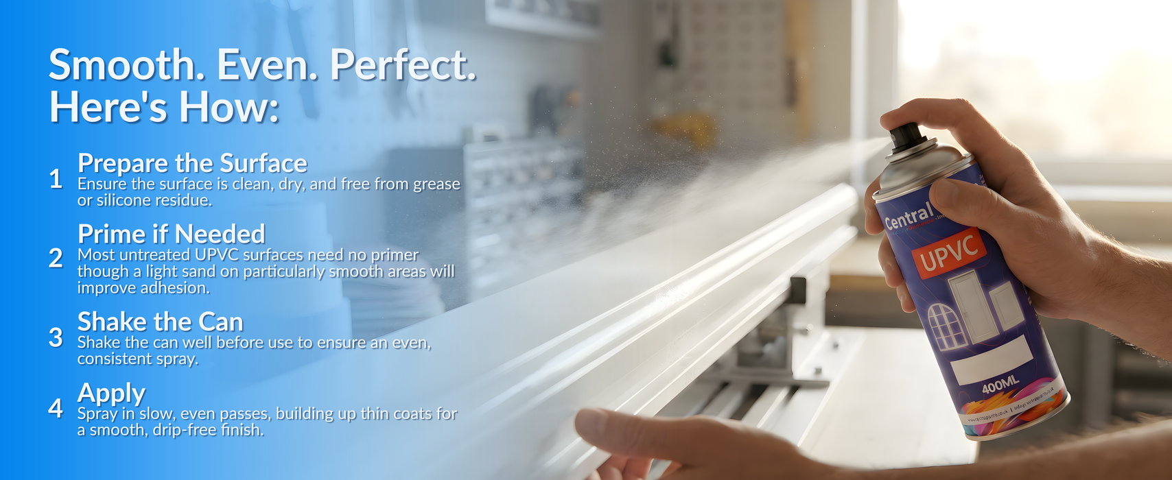 uPVC PVC Spray Paint For Windows Doors Frames