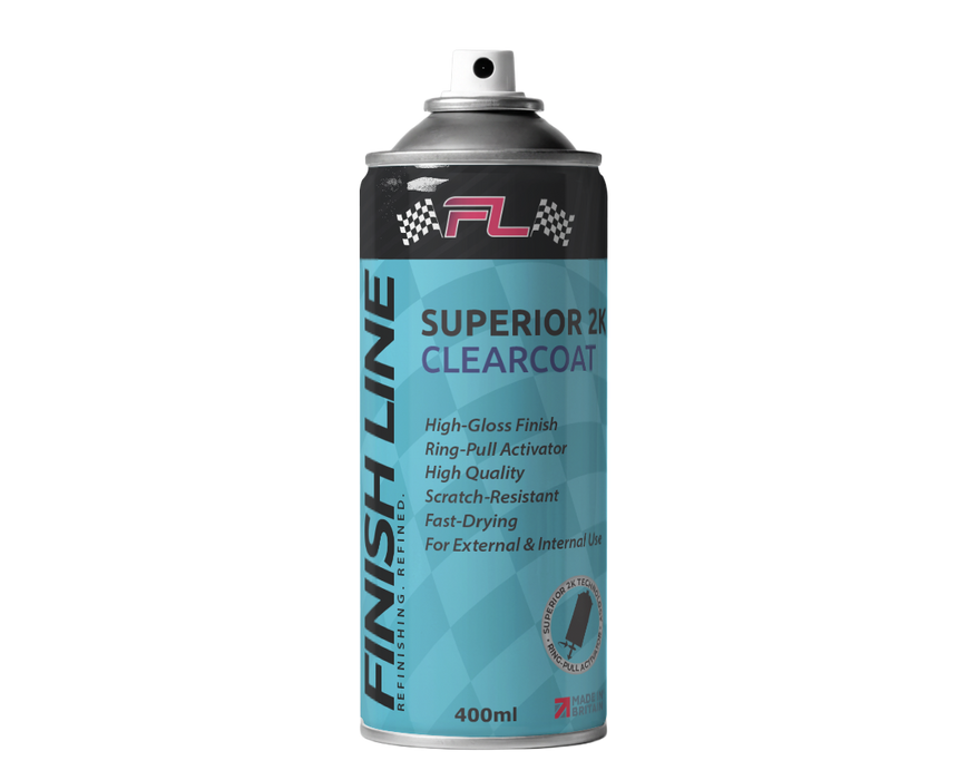 Finish Line Superior 2K Clearcoat Aerosol 400ml