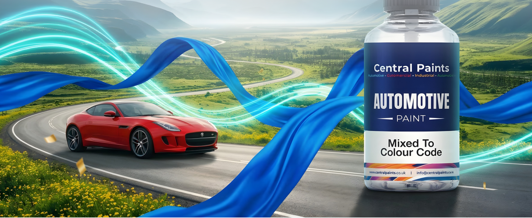 Central Paints 30ML Touch Up Bottle To Registration Number