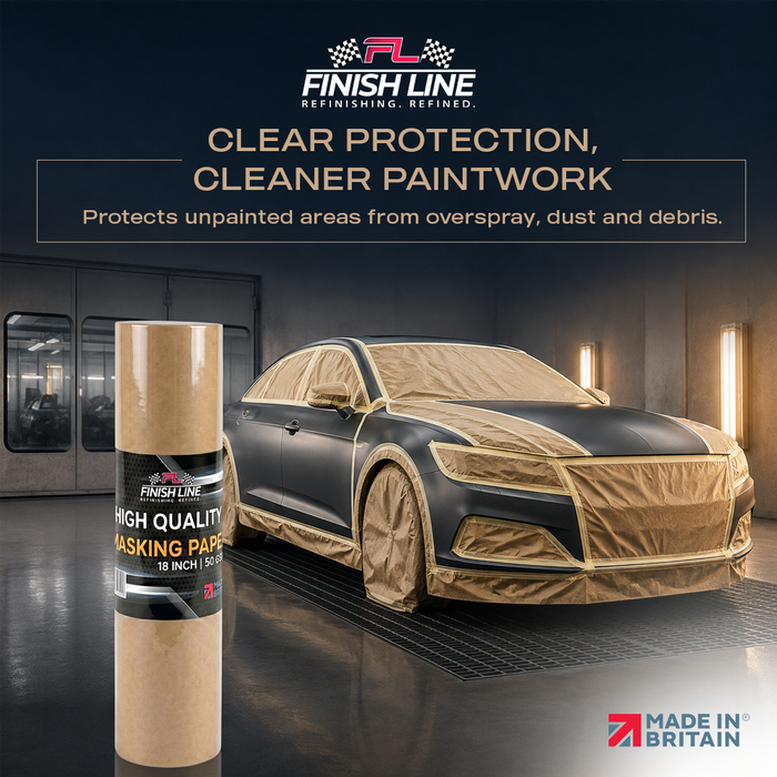 Brown Masking Paper 18 Inch x 180m – Automotive Paint Protection